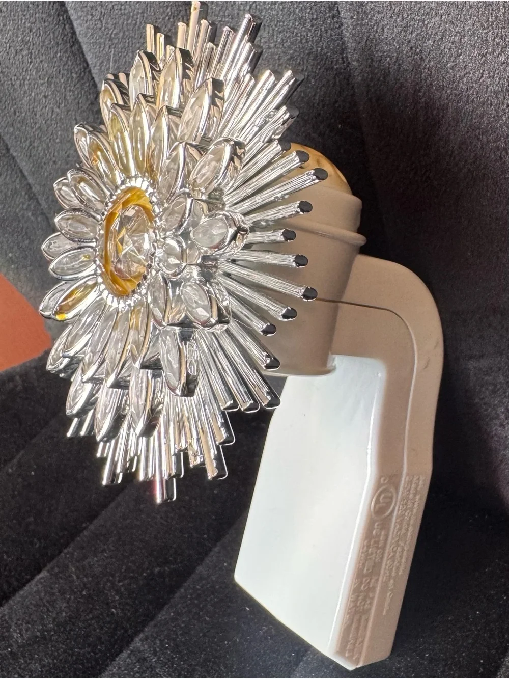 Sunburst Gems Bath and BOdy works fragrance plug in nightlight silver beauty